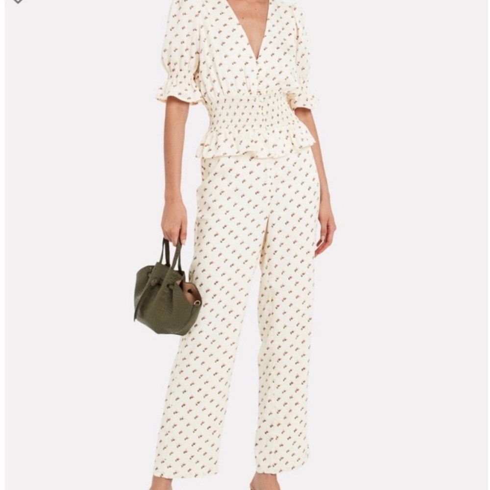 Notes du Nord Lucy Floral Peplum Jumpsuit  (Danish size 36)